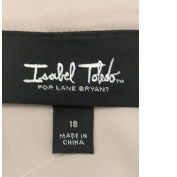 Isabel Toledo for Lane Bryant Linen Blend Sheath Dress, 18, Tan/beige, Boho - Picture 13 of 13